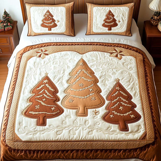 Holiday Pines 3-Piece Quilted Bedding Set NCU0NNT069