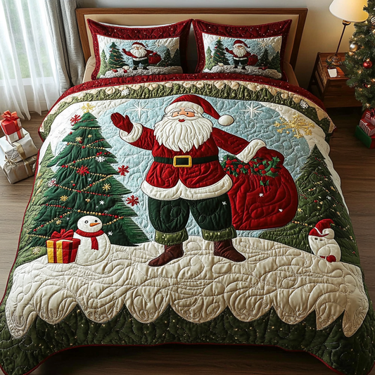 Holiday Cheer 3-Piece Quilted Bedding Set NCU0DDK023