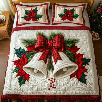 Holiday Chimes 3-Piece Quilted bedding Set NCU0NNT1700