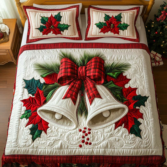 Holiday Chimes 3-Piece Quilted bedding Set NCU0NNT1700