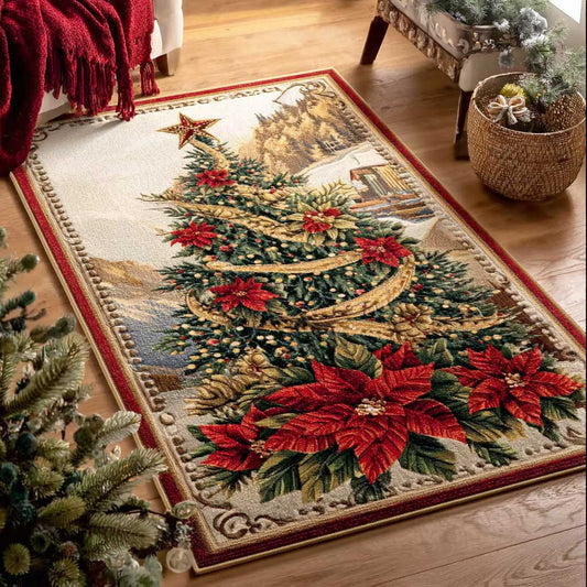 Holiday Christmas Tree Area Rug NCU0HTT133