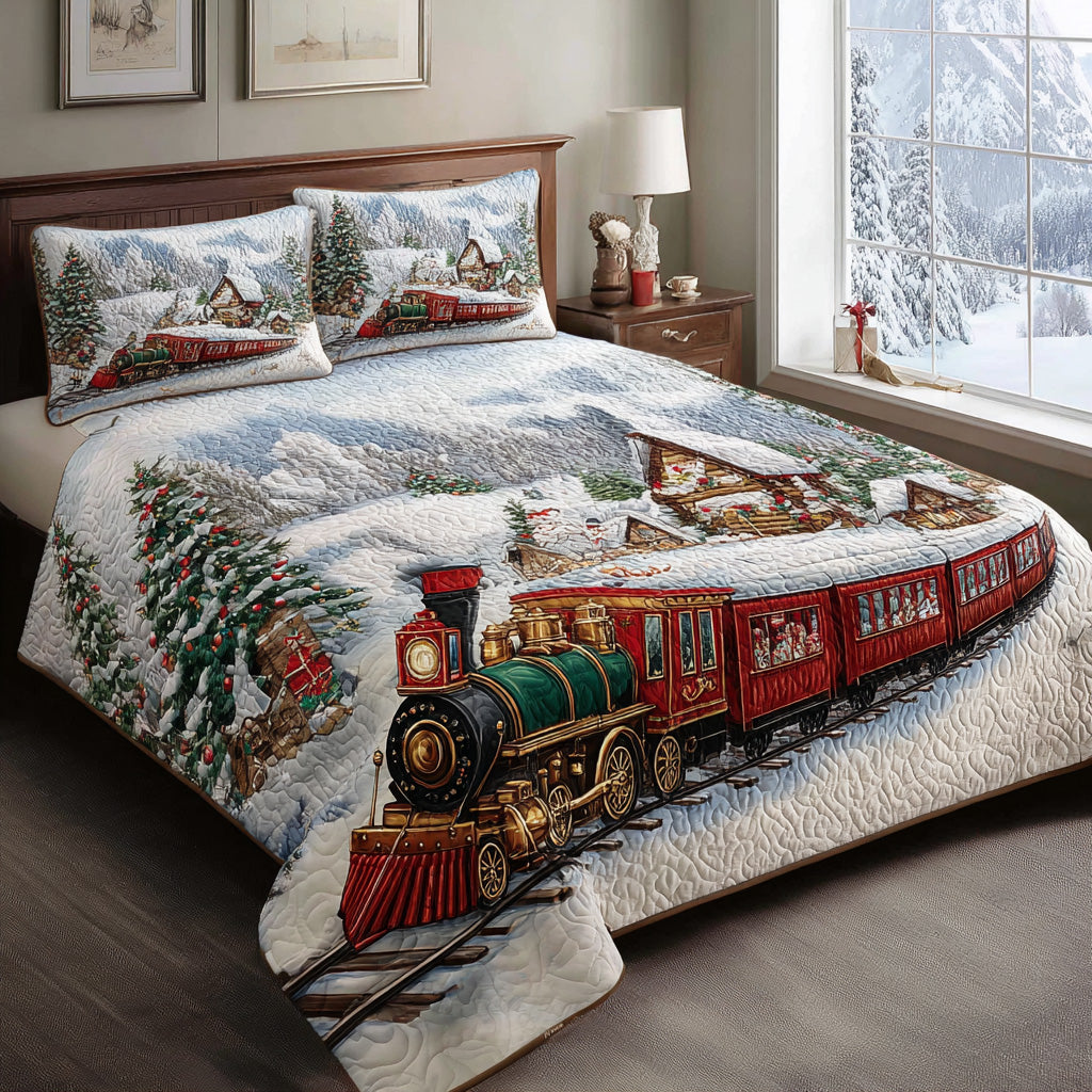 Holiday Express 3-Piece Quilted Bedding Set NCU0DV974