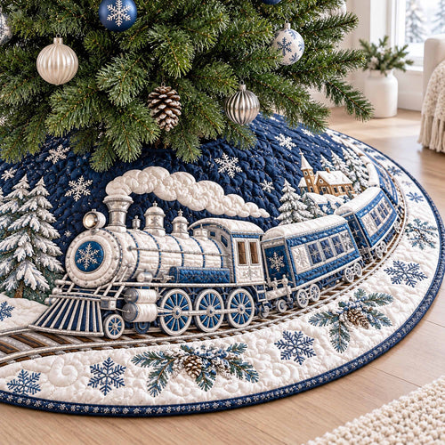 Holiday Express Christmas Quilted Tree Skirt NCU0NTD2256