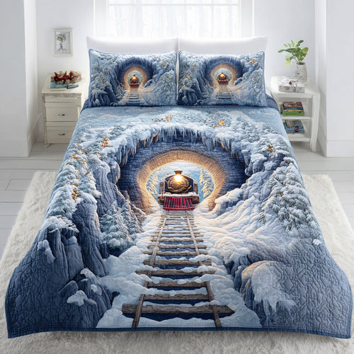 Holiday Express Line 3-Piece Quilted Bedding Set NCU0NTD636