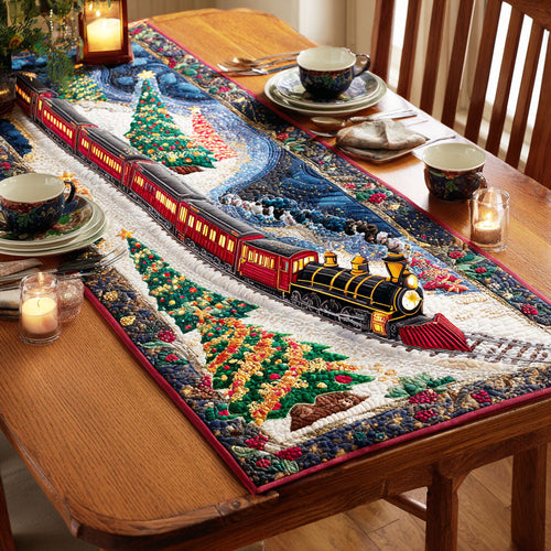 Holiday Express Quilted Table Runner NCU0NTD528