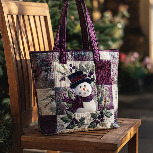 Holiday Frost Quilted Tote Bag NCU0PTT1701