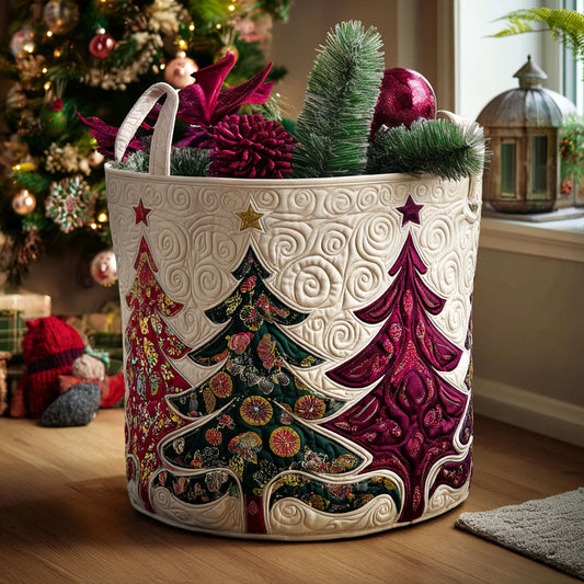 Holiday Glow Quilted Laundry Basket NCU0PTT1337