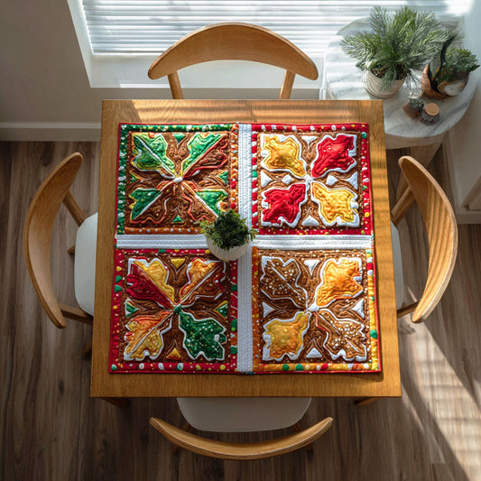 Holiday Glow Quilted Table Topper NCU0NTD255