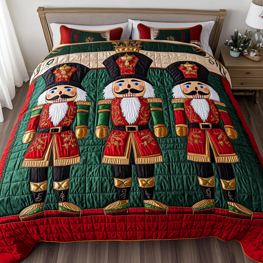 Holiday Guard 3-Piece Quilted Bedding Set NCU0DDK027