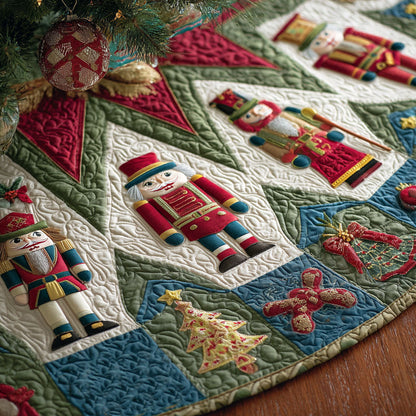 Holiday Guard Christmas Quilted Tree Skirt NCU0PTT1790