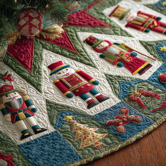 Holiday Guard Christmas Quilted Tree Skirt NCU0PTT1790
