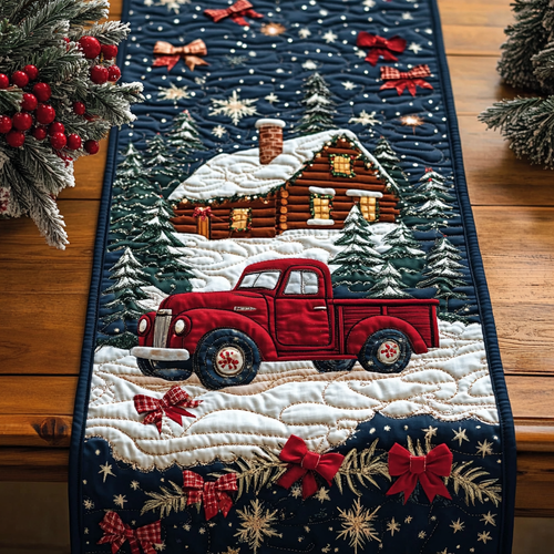 Holiday Hauler Quilted Table Runner NCU0DDK1336