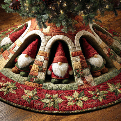 Holiday Hideaway Christmas Quilted Tree Skirt NCU0NTV643