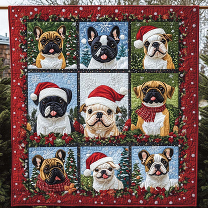 Holiday Hounds Quilted Blanket NCU0NT2035