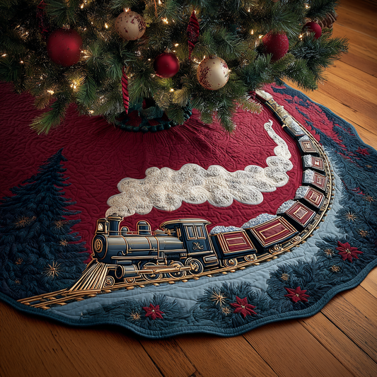 Holiday Journey Christmas Quilted Tree Skirt NCU0DDK1842