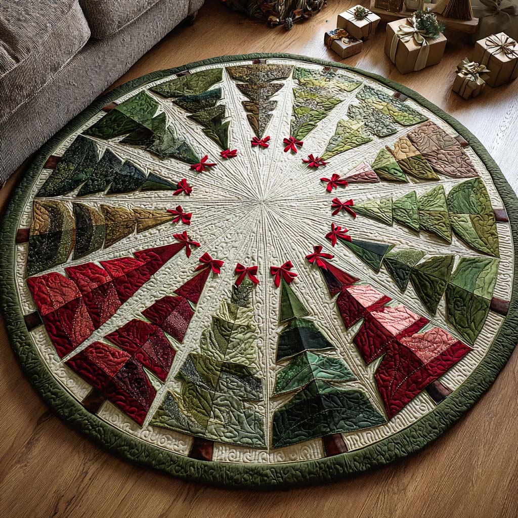 Holiday Magic Quilted Round Mat NCU0NNT2052