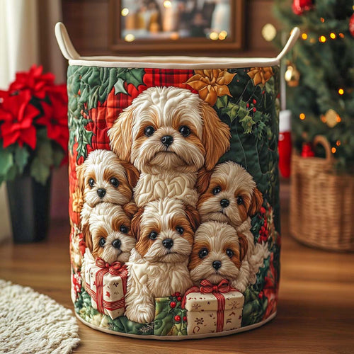 Holiday Pals Quilted Laundry Basket NCU0NXD738