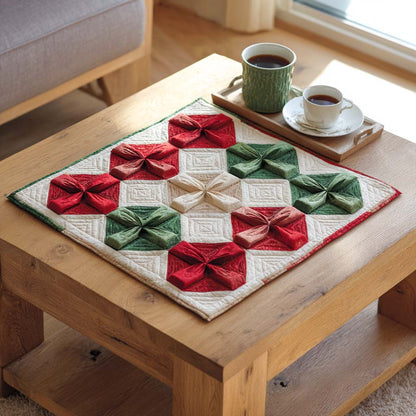 Holiday Petals Quilted Table Topper NCU0NXD256