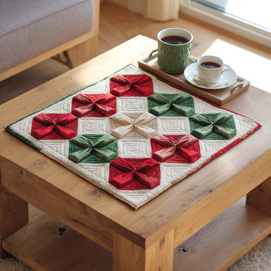 Holiday Petals Quilted Table Topper NCU0NXD256