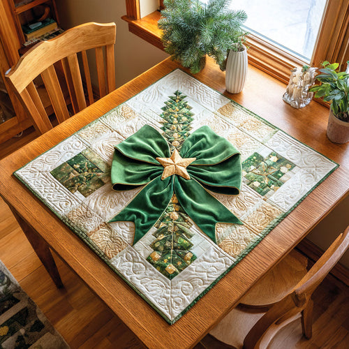 Holiday Pine Wrap Quilted Table Topper NCU0NTD251