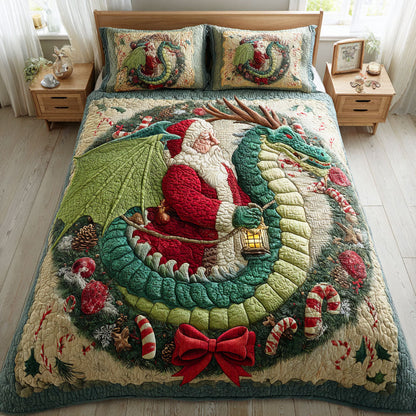 Holiday Scales 3-Piece Quilted Bedding Set NCU0NTD548