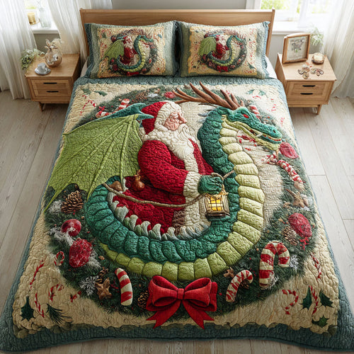 Holiday Scales 3-Piece Quilted Bedding Set NCU0NTD548
