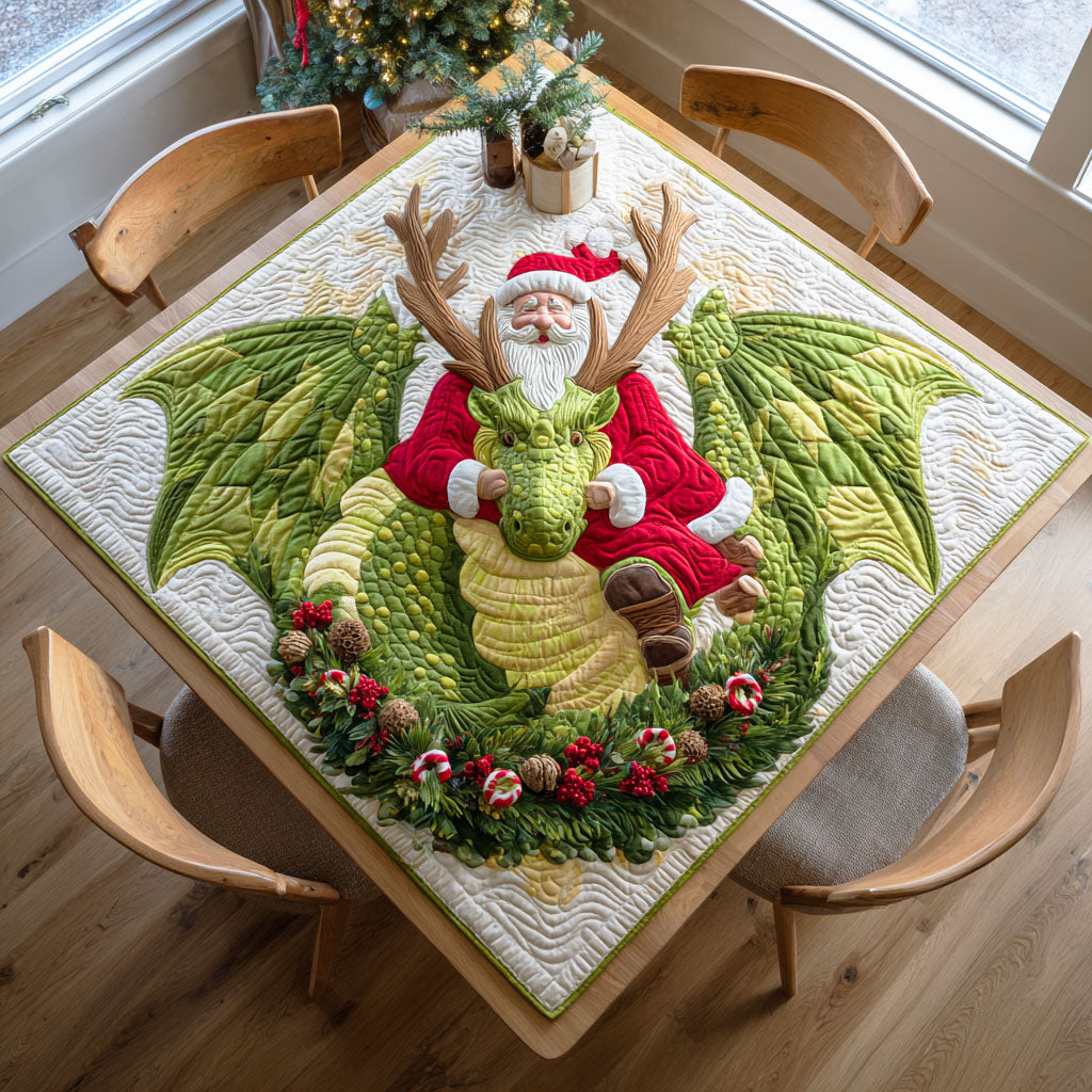 Holiday Scales Quilted Table Topper NCU0NTD541