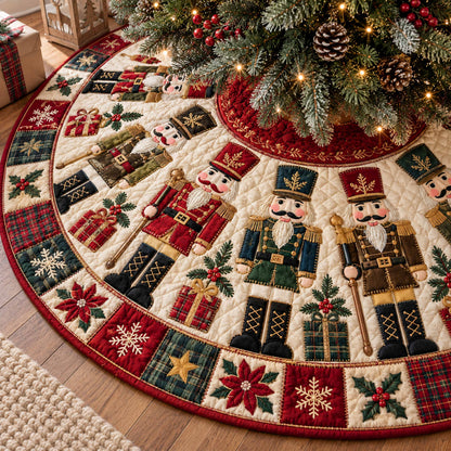 Holiday Sentinel Christmas Quilted Tree Skirt NCU0NTD2307