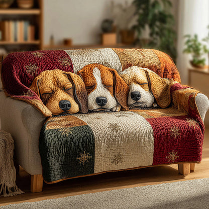 Holiday Snuggle Quilted Sofa Cover NCU0LDH063