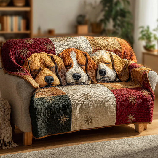 Holiday Snuggle Quilted Sofa Cover NCU0LDH063