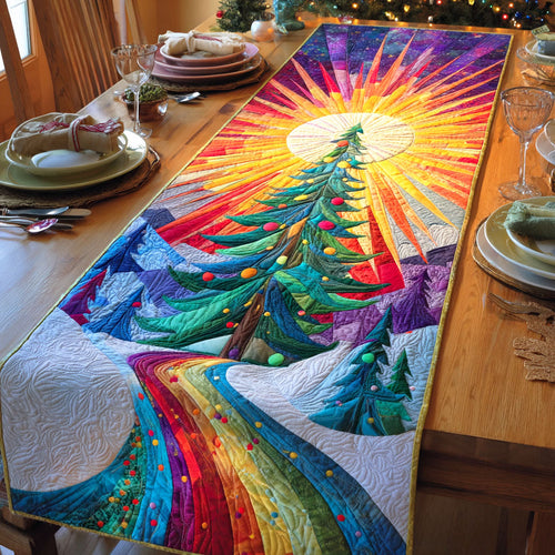 Holiday Spruce Quilted Table Runner NCU0NTD535