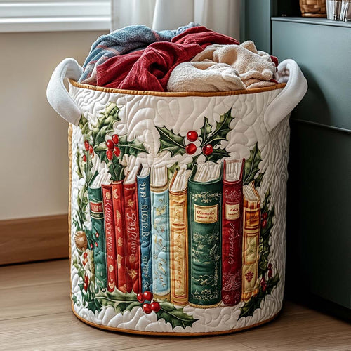 Holiday Stories Quilted Laundry Basket NCU0NNT1670