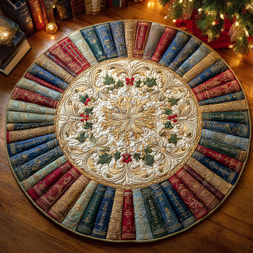 Holiday Story Quilted Round Mat NCU0NTV699