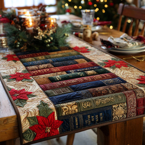 Holiday Tomescape Quilted Table Runner NCU0NTV802