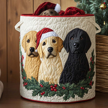 Holiday Trio Quilted Laundry Basket NCU0NNT1750