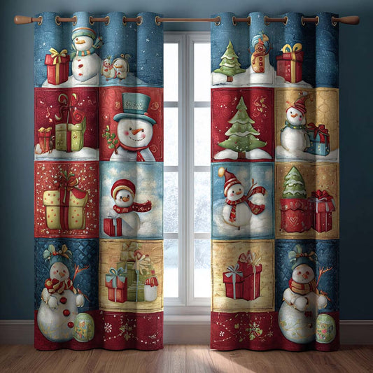 Holiday Windows Quilted Curtains NCU0NXD900