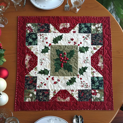 Holly Jolly Charm Quilted Table Topper NCU0PTT1250