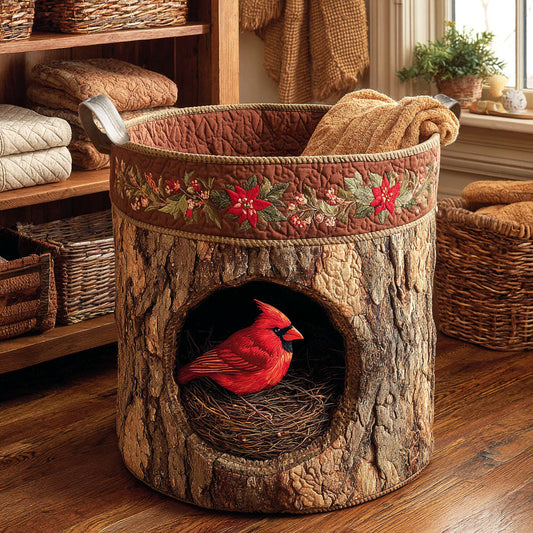 Holly Nest Quilted Laundry Basket NCU0NTV669