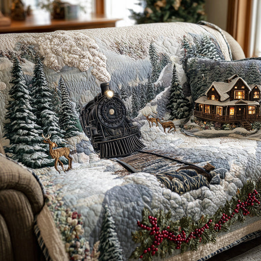 Holly Night Light Quilted Sofa Cover NCU0NTD923