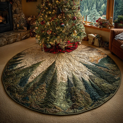 Holly Pine Wilderness Christmas Quilted Tree Skirt NCU0DV1455