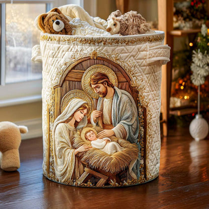 Holy Blessing Quilted Laundry Basket NCU0NNT1623