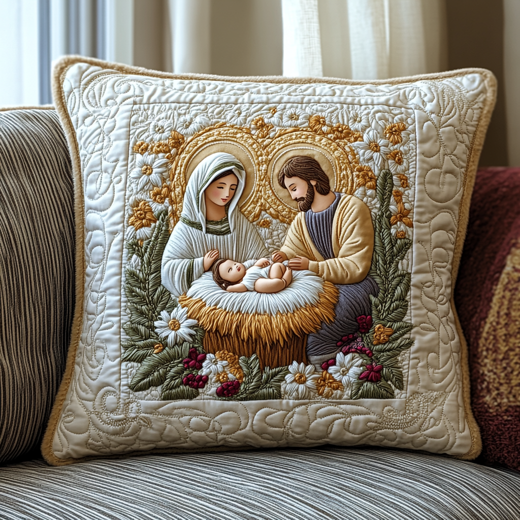 Holy Family Quilted Pillow Case NCU0DV021