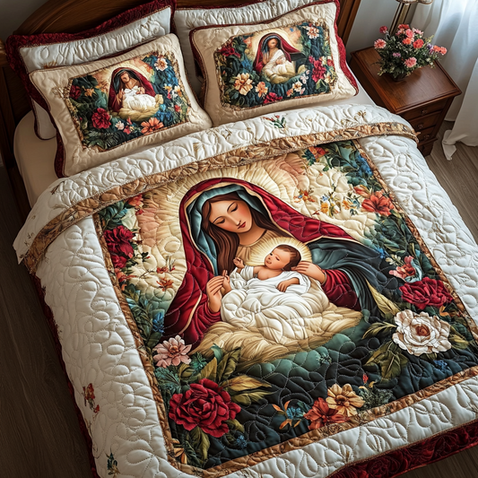 Holy Garden Quilted Bedding Set NCU0DV014