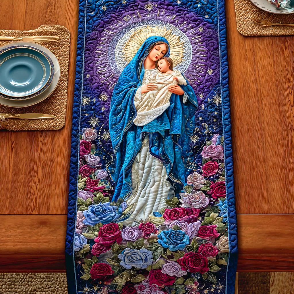 Holy Mother Love Quilted Table Runner NCU0NTD761