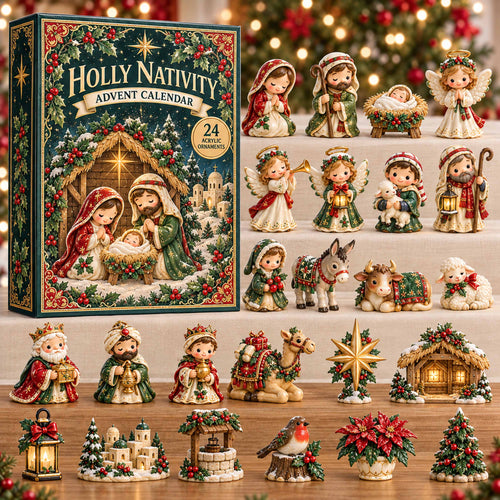 CHRISTMAS KICKOFF 40% OFF - Holy Nativity Advent Calendar 2026 - 24-Day Festive Countdown, Acrylic Charms Blind Box - Gift For Family NCU0NTD2217