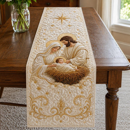 Holy Nativity Quilted Table Runner NCU0DV2284