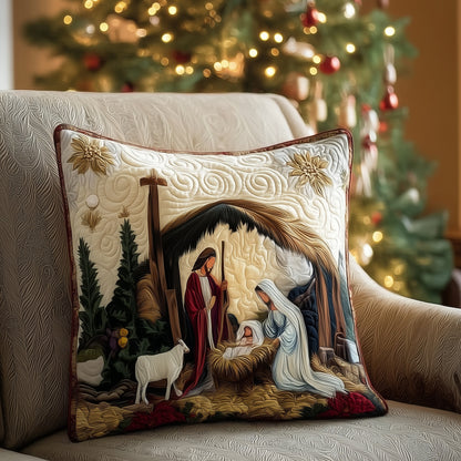 Holy Night Nativity Quilted Pillow Case NCU0HTT025
