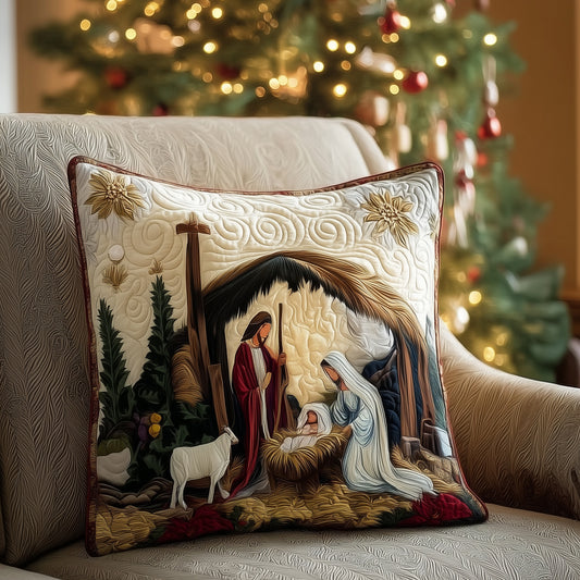 Holy Night Nativity Quilted Pillow Case NCU0HTT025