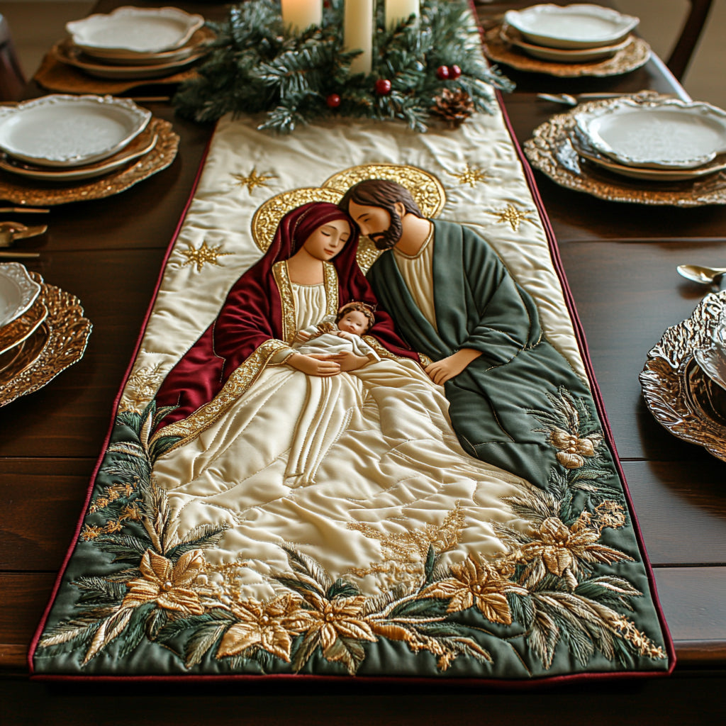 Holy Night Quilted Table Runner NCU0DV1239