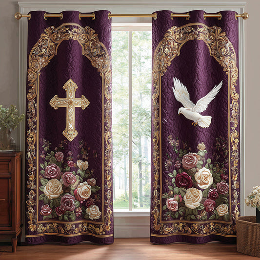 Holy Tranquility Quilted Curtains NCU0TH3752